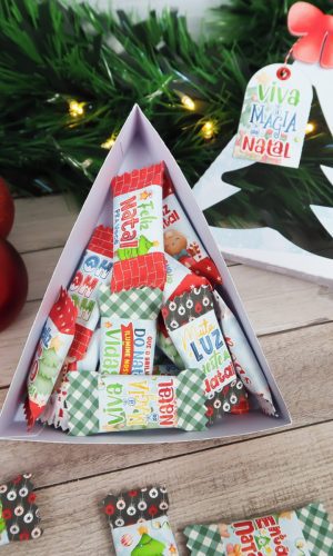 Arquivo de Corte Caixa Arvore Balinha de Natal