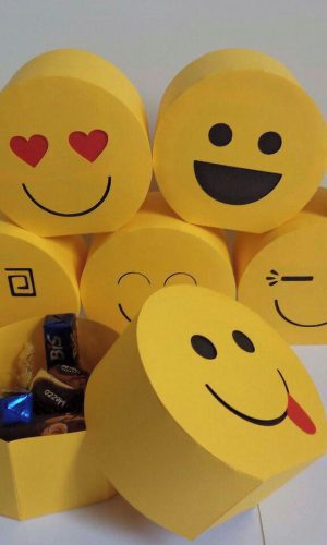 Arquivo de Corte Caixas Emoji
