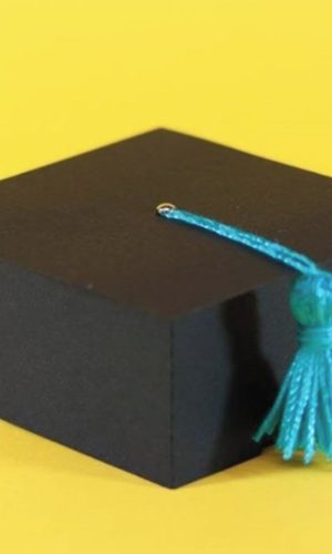 Arquivo de corte caixa chapeu formatura