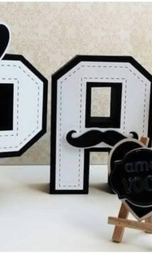 Arquivos de Corte Letras 3d Pai