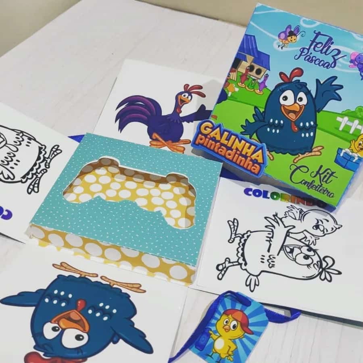 Arquivo de Corte Caixa Explosão Galinha Pintadinha - Imagem 2