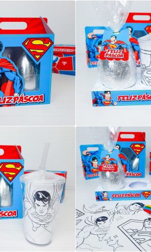 Arquivo de corte maleta super homem páscoa