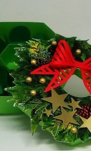 Arquivo de Corte Caixa para 6 Doces Guirlanda
