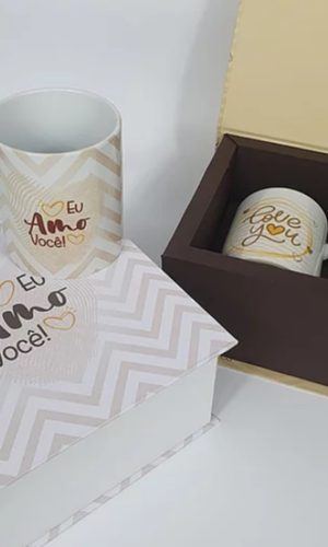 Arquivo de Corte Caixa para Caneca