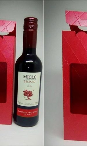 Arquivo de Corte caixa para mini vinho