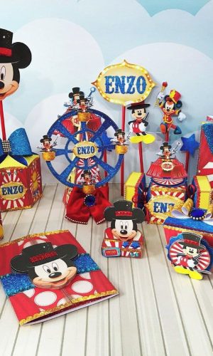 Arquivo de corte kit Mickey Mouse Circo
