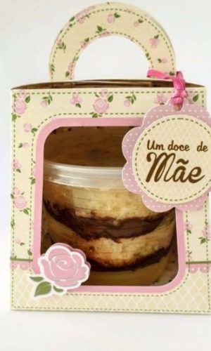 Arquivo de Corte Caixas Bolo de Pote Dia das Mães