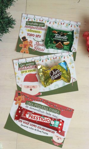 Arquivo de Corte Cartão de Natal Chocolate