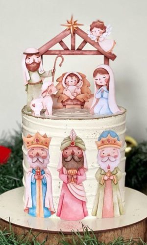 Arquivo de Corte Topo Aquarela Presepio de Natal