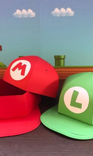 Arquivo de Corte Caixa Boné Super Mario