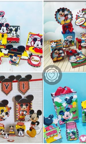 Arquivo de corte combo mickey mouse
