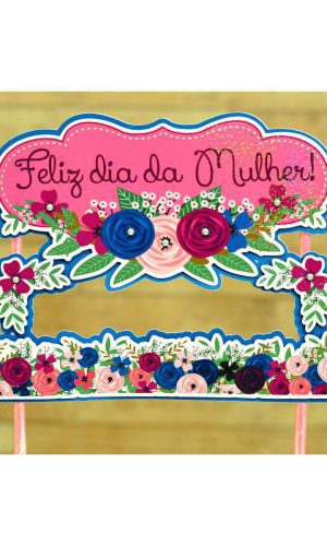 Arquivo de Corte Dia da Mulher CI Topo de Bolo 03 Studio/PDF