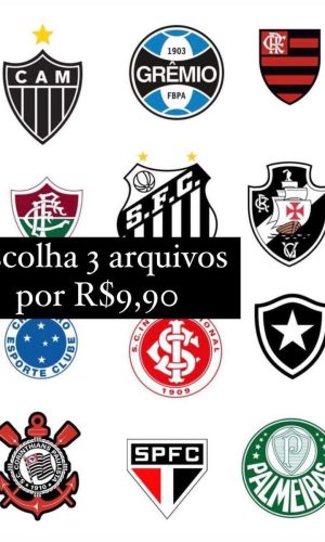ARQUIVO DE CORTE DIGITAL - ESCUDO TIMES DE FUTEBOL