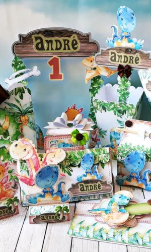 Arquivo de Corte Dinos Aquarela #1629#