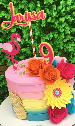 Arquivo de corte topo flamingo tropical
