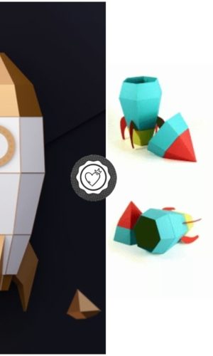 Arquivo de Corte foguete 3d