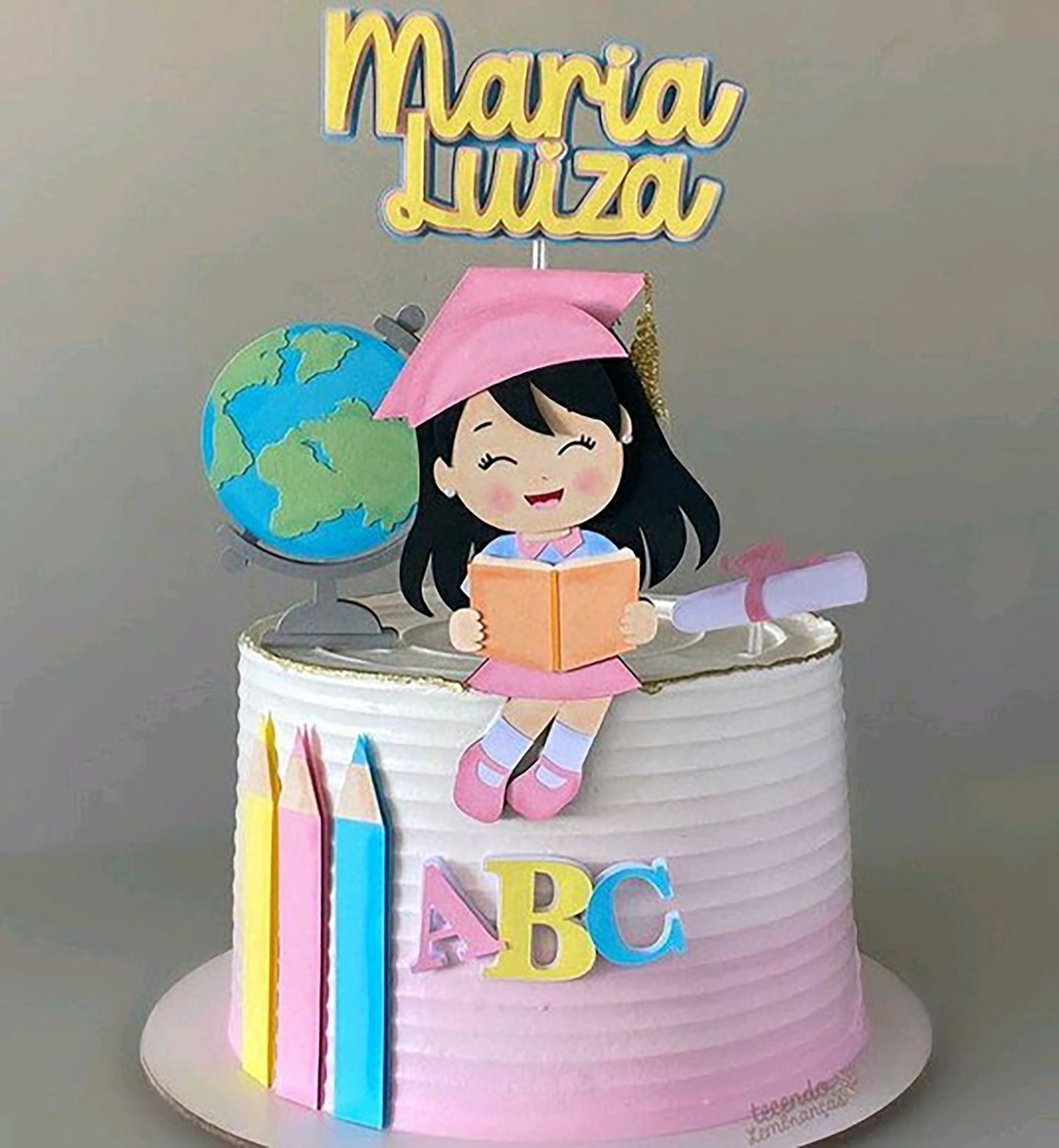 Arquivo de Corte: Formatura Abc Menina Camadas 004