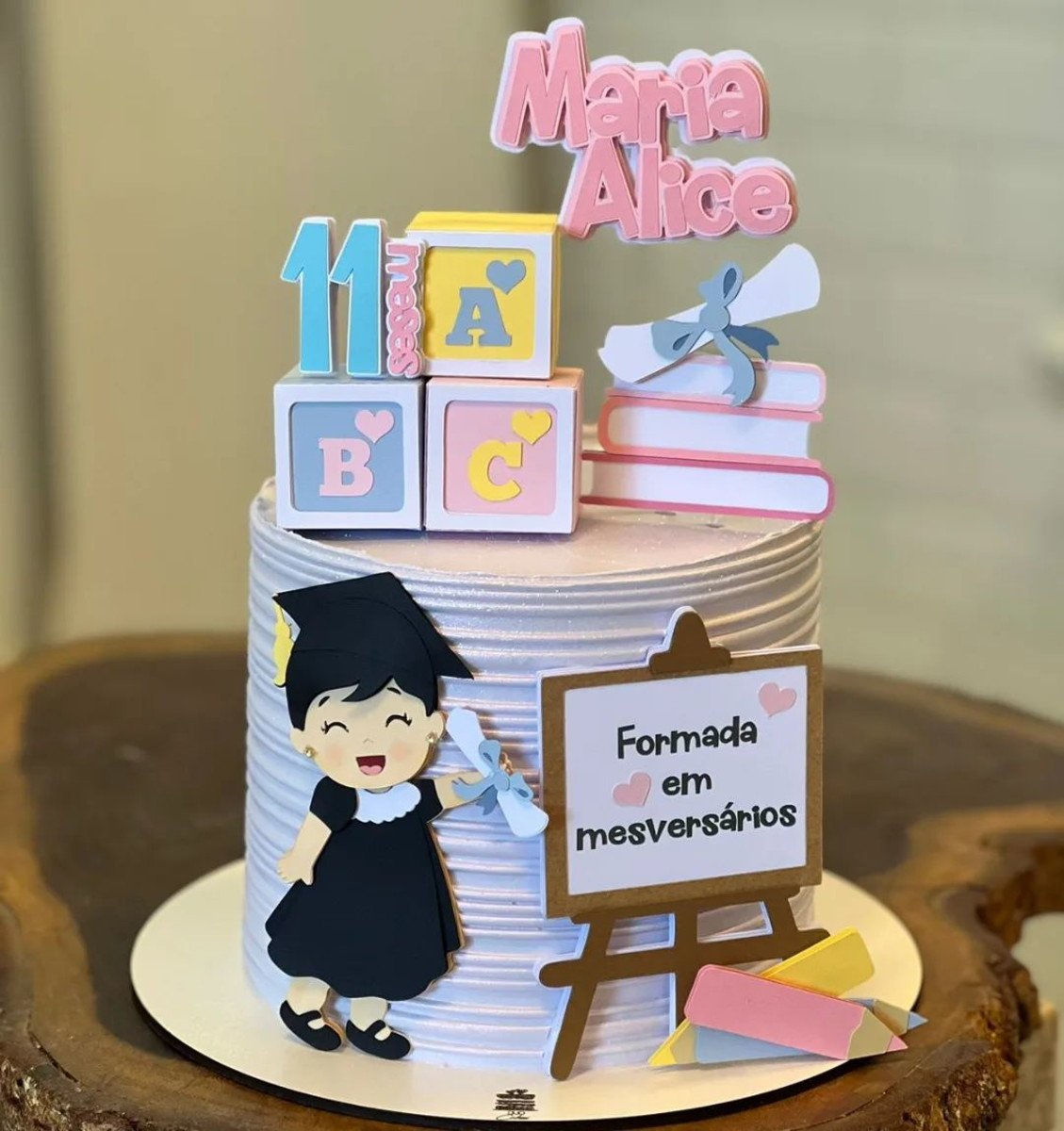 Arquivo de Corte: Topo Formatura Abc Menina + Cubo 3d 014