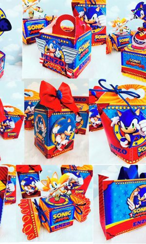 Arquivo de Corte Kit Festa Sonic
