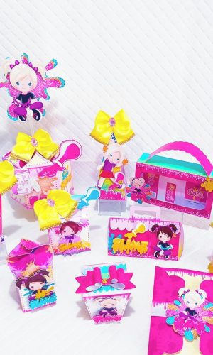 Arquivo de corte kit slime menina