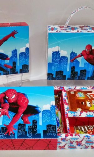 Arquivo de corte maleta homem aranha
