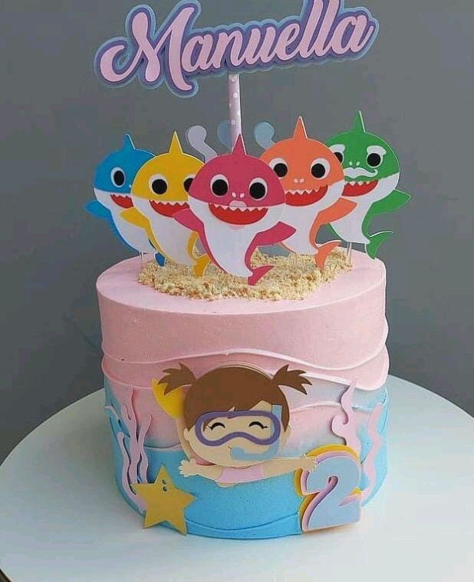 Arquivo de Corte Mergulhadora Baby Shark