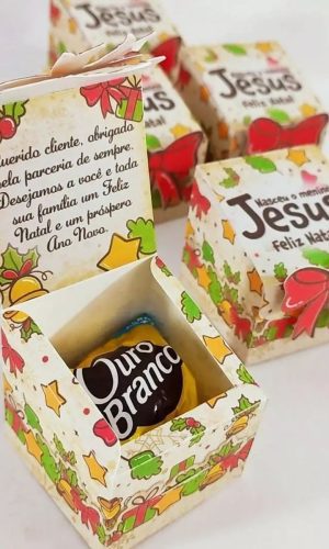 Arquivo de Corte Caixa Mensagem de Natal