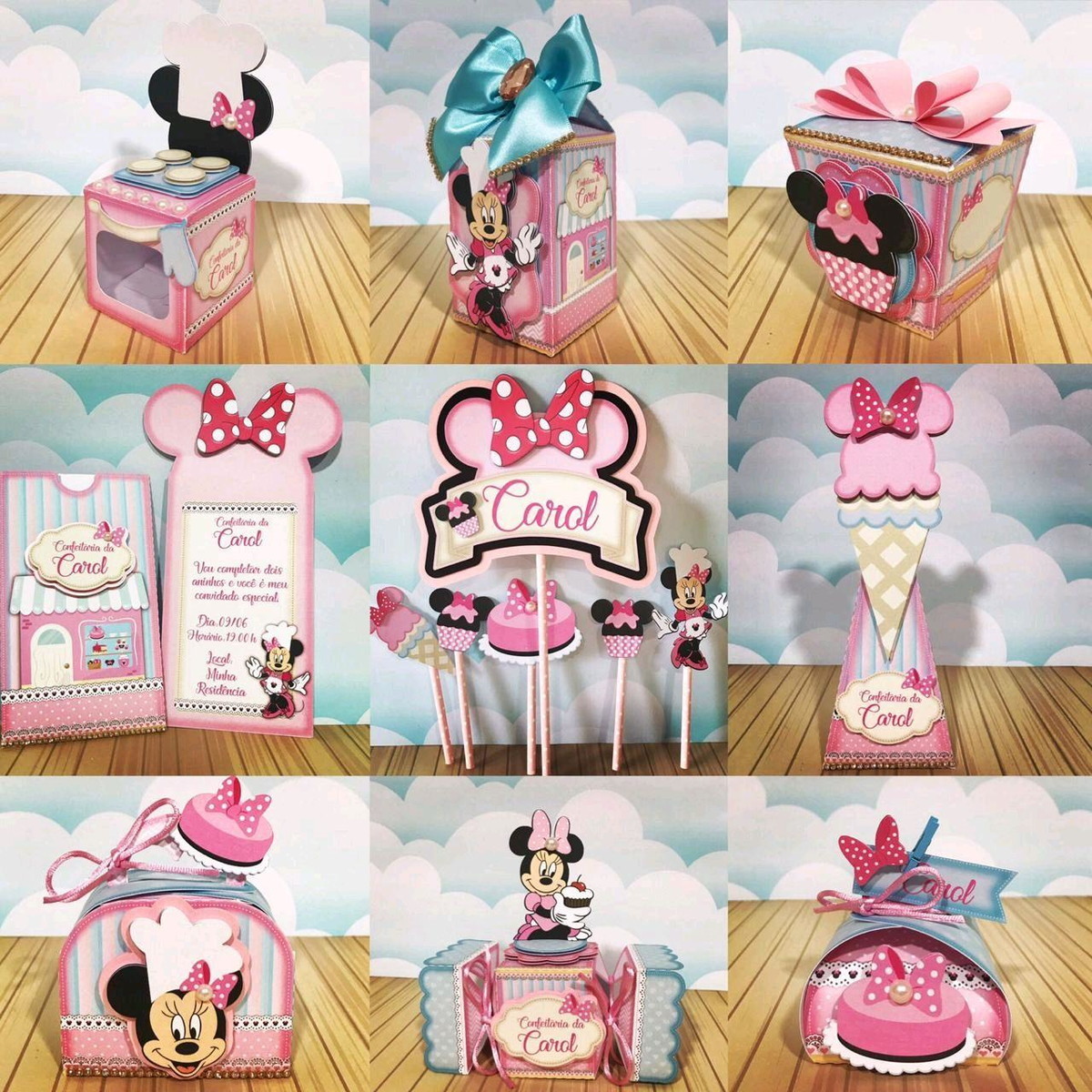 Arquivo de Corte Minnie Confeitaria