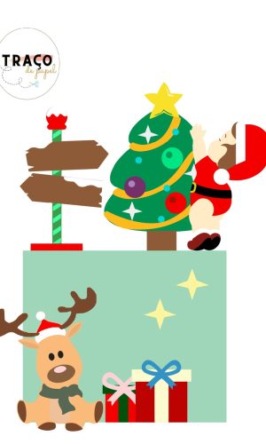 Arquivo de Corte Natal Bebe 100% Camada (digital) Topo