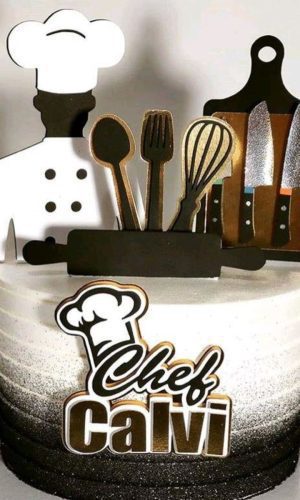 Arquivo de corte topo chefe de cozinha