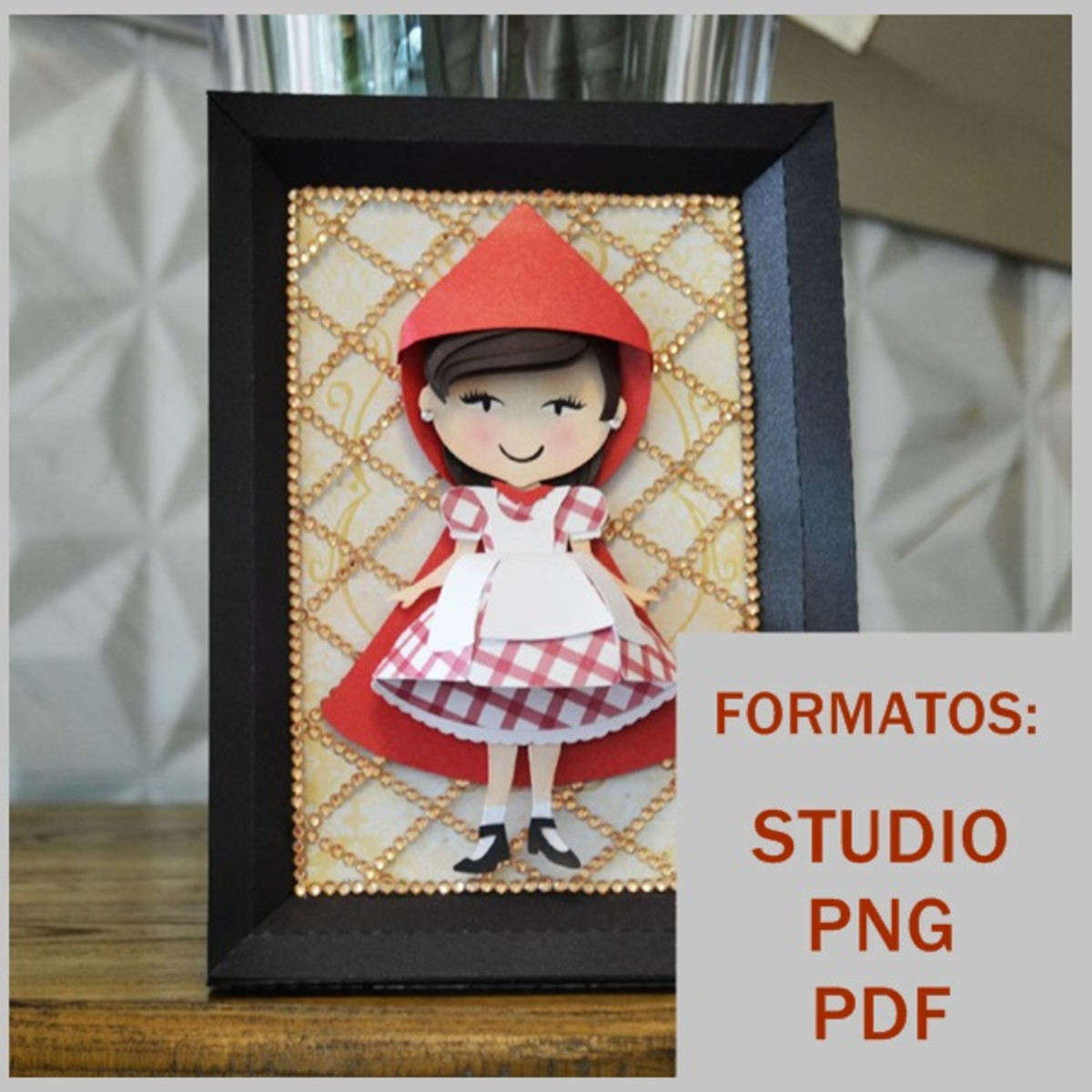Arquivo de corte quadrinhos Chapeuzinho Vermelho -COD 987