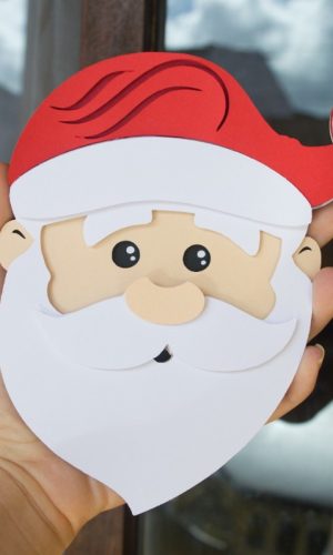 Arquivo Rosto Papai Noel Natal Camada Ganhe +3 Produtos