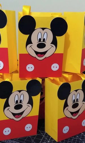 Arquivo de Corte Silhouette Sacola Mickey Envio Imediato