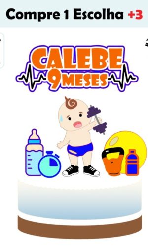 Arquivo de Corte Topo Bolo Bebê Fitness