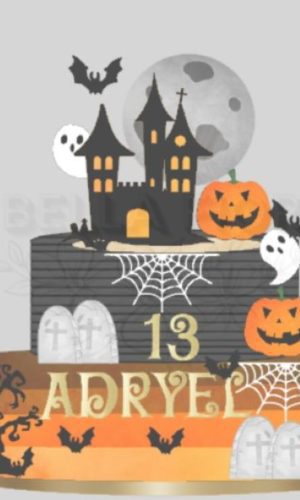 Arquivo de Corte Topo Bolo Halloween 1110 - Bf
