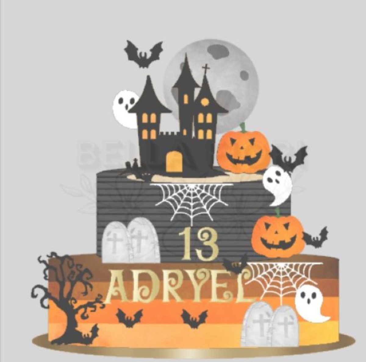 Arquivo de Corte Topo Bolo Halloween 1110 - Bf