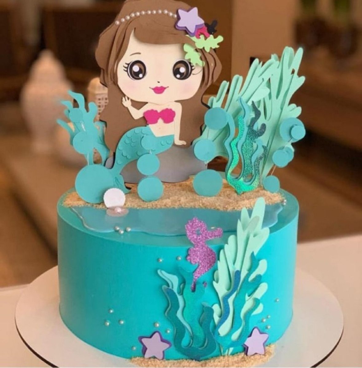 Arquivo De Corte Topo Bolo Sereia Cute