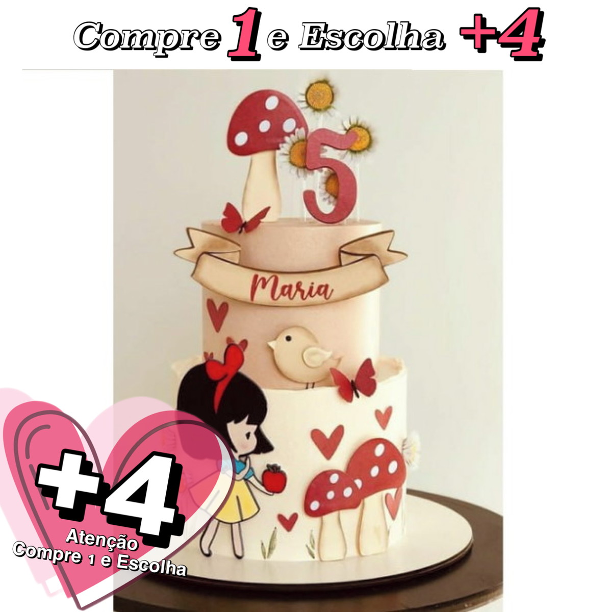 Arquivo de Corte Topo Branca de Neve Cute Camadas 1 - Studio