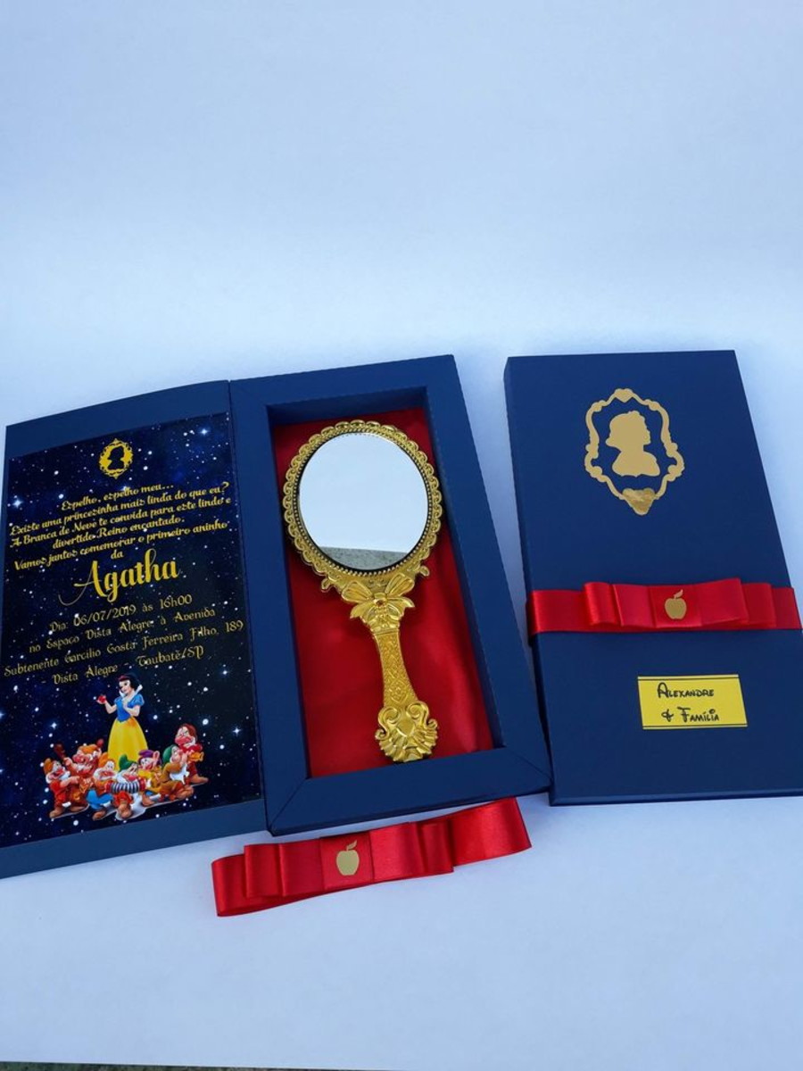 Arquivo de Corte Convite Branca de Neve