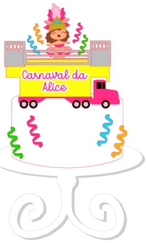 Arquivo de Corte: Topo Carnaval Trio Elétrico Menina 048