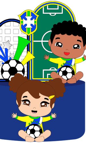 Arquivo de Corte: Topo Copa do Mundo Brasil Babys 043