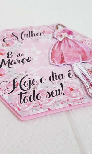 Arquivo de Corte Topo de Bolo 02 Dia da Mulher - STUDIO/PDF