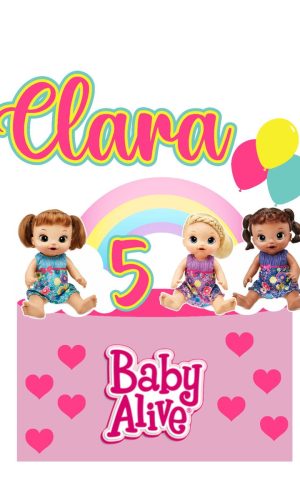 Arquivo de corte Topo de Bolo Baby Alive 01