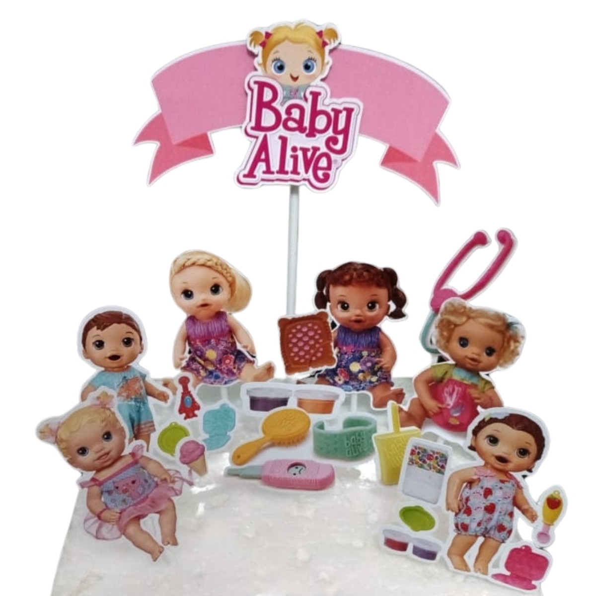 Arquivo de Corte Topo de Bolo - Baby Alive