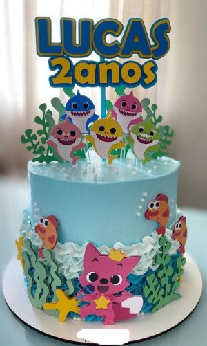 Arquivo De Corte Topo De Bolo Baby Shark Studio
