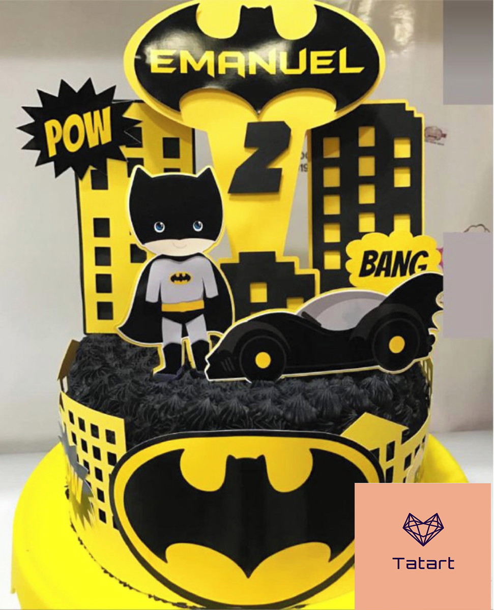 Studio/pdf Arquivo de Corte Topo de Bolo Batman Baby -005 - Imagem 2