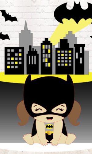 Arquivo de Corte Topo de Bolo Batman Menina