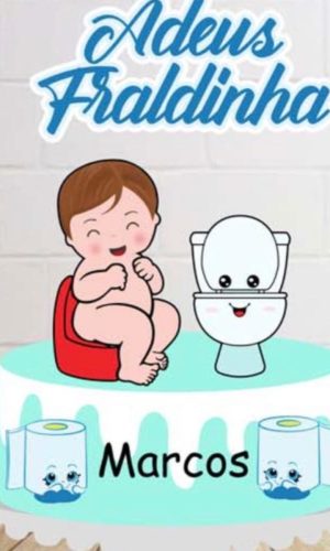 Arquivo de Corte Topo de Bolo Bebê Fraudinha Menino