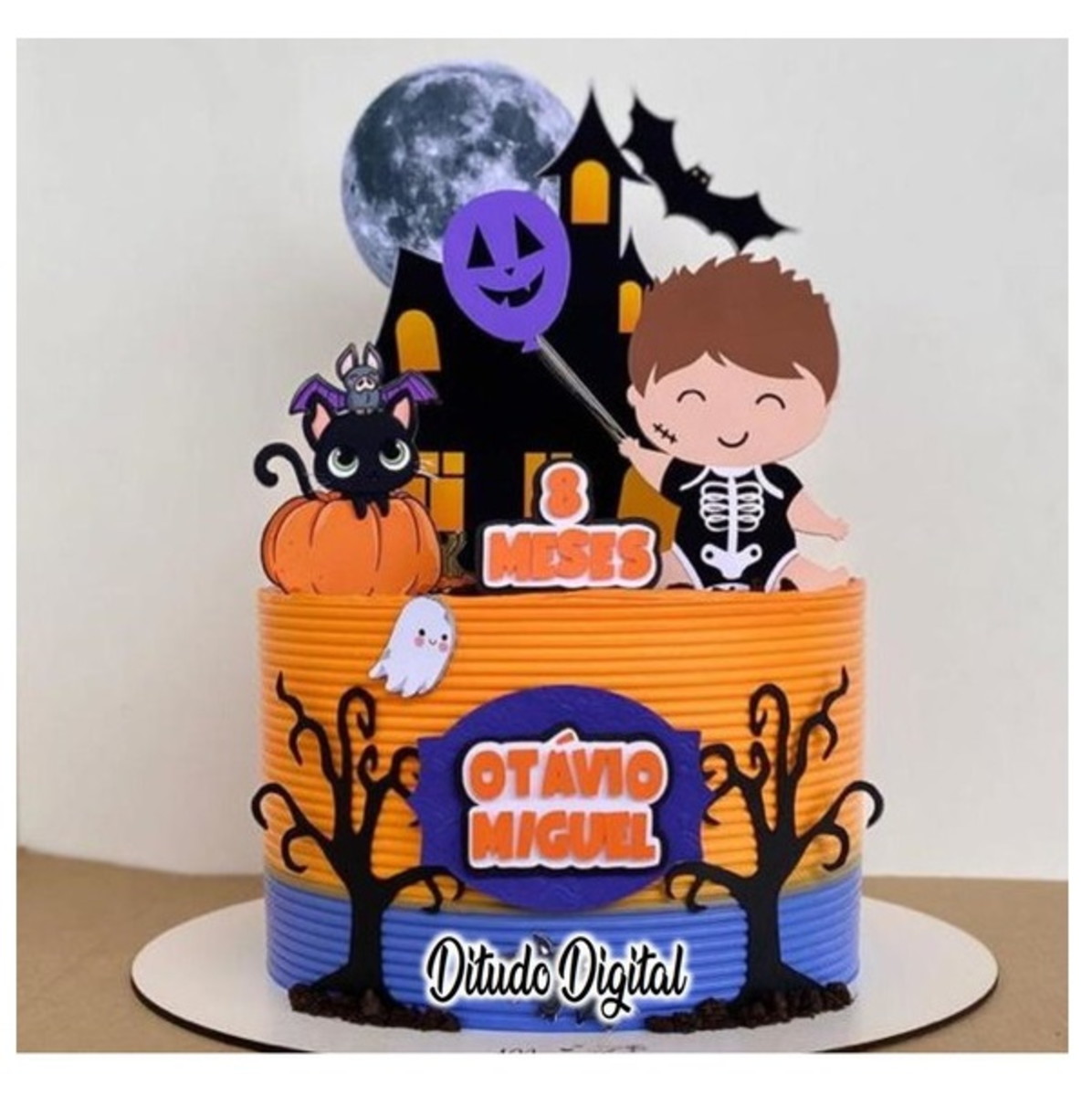 Arquivo de Corte Topo de Bolo - Bebê Halloween - Imagem 2