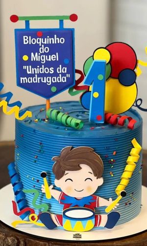 Arquivo de Corte Topo de Bolo Bloquinho Carnaval Menino 086